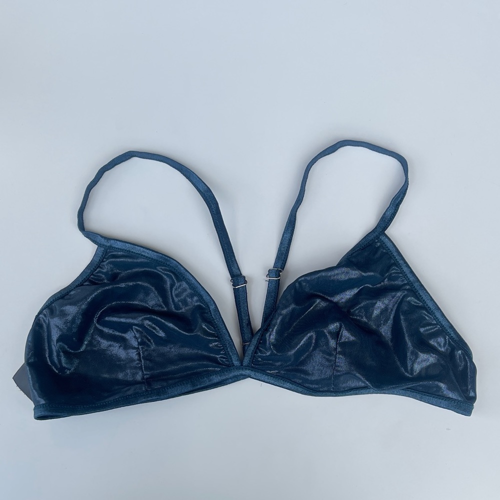 Cute Booty Lounge Midnight Blue Satin Bra